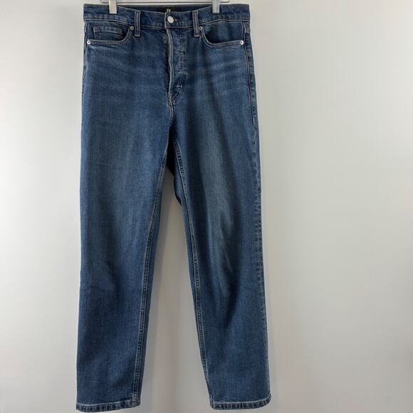 Banana Republic Women's Mid Rise Jeans Button Fly Loose Stovepipe New Sz 29 - Picture 1 of 9